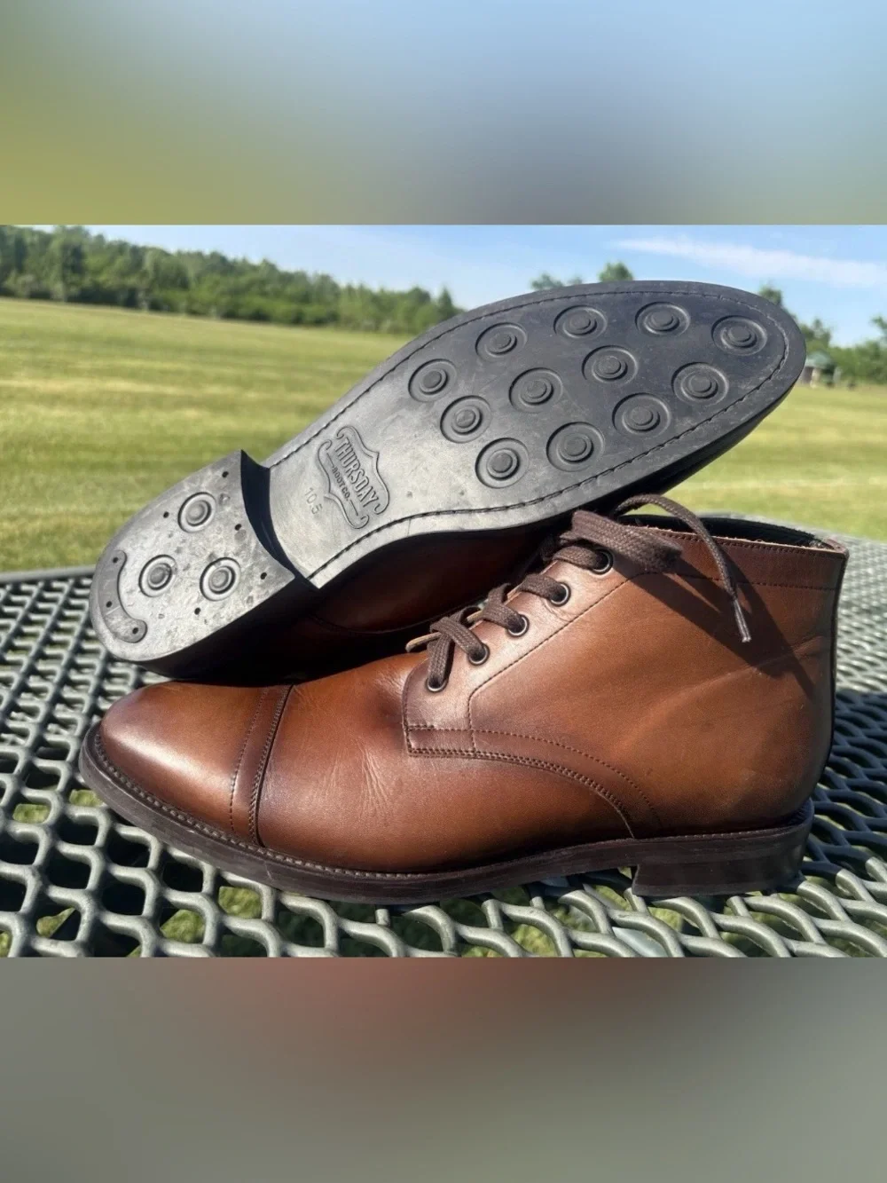 Thursday Boot Company Cadet Walnut Leather Cap Toe Chukka Boots Men’s Size 10.5